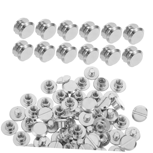 HIAKDOFT 100 Stück Buchschrauben mit Mutter Vater Nieten Einfache Montage Stabile Metall Bindeschrauben für Scrapbooks Fotoalben Ordner Dekorative Gürtel Nieten für Diy und Bürobedarf HIAKDOFT 100 Stück Buchschrauben mit Mutter Vater Nieten Einfache Montage Stabile Metall Bindeschrauben für Scrapbooks Fotoalben Ordner Dekorative Gürtel Nieten für Diy und Bürobedarf von HIAKDOFT