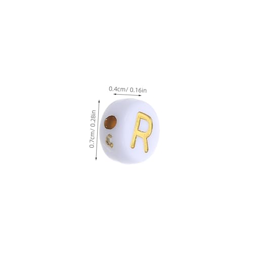 HIAKDOFT 100 Stück Buchstabenperlen für Armbänder Flach Runde Acryl Perlen mit Weißem Grund und Goldfarbenem Alphabet Spacer Charms für Diy Schmuckherstellung Geeignet für Teens und HIAKDOFT 100 Stück Buchstabenperlen für Armbänder Flach Runde Acryl Perlen mit Weißem Grund und Goldfarbenem Alphabet Spacer Charms für Diy Schmuckherstellung Geeignet für Teens und von HIAKDOFT