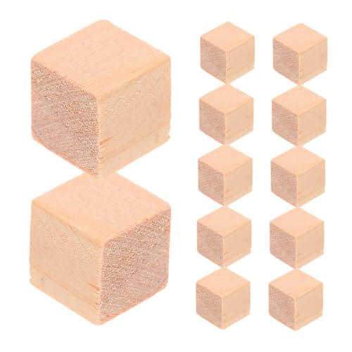 HIAKDOFT 100 Stück DIY Holzwürfel Natürliche Bastelklötze Blanko Holzbausteine Präzise Geschnittene Kleine Bauklötze Sicher Für Erwachsene Zum Basteln HIAKDOFT 100 Stück DIY Holzwürfel Natürliche Bastelklötze Blanko Holzbausteine Präzise Geschnittene Kleine Bauklötze Sicher Für Erwachsene Zum Basteln von HIAKDOFT