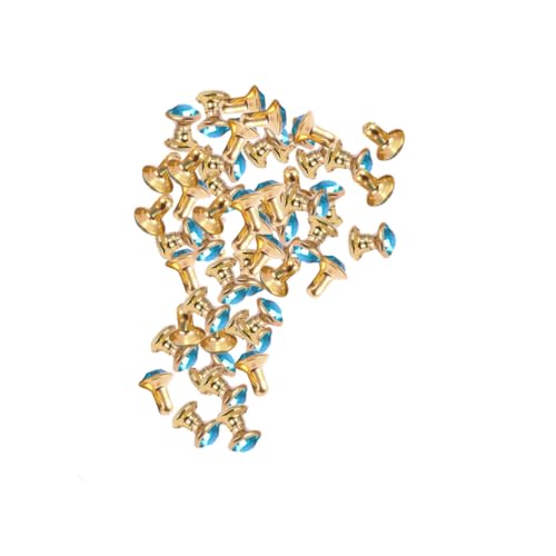 HIAKDOFT 100 Stück Farbige Strasssteine Schmuck Kunst Design Präzise Geschnittene Hellblaue Diamanten mit Goldrand Metall Kleidung Dekorationen für DIY Schmuckherstellung und Handwerk HIAKDOFT 100 Stück Farbige Strasssteine Schmuck Kunst Design Präzise Geschnittene Hellblaue Diamanten mit Goldrand Metall Kleidung Dekorationen für DIY Schmuckherstellung und Handwerk von HIAKDOFT