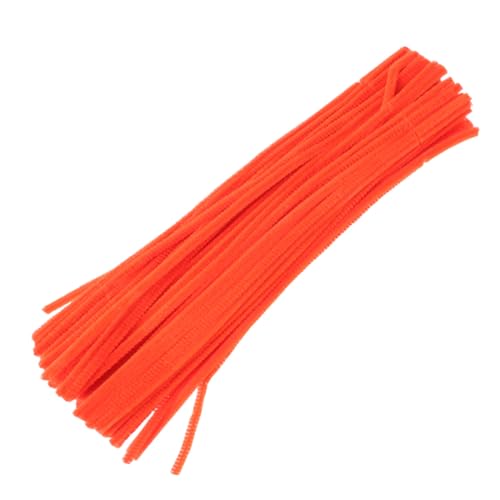 HIAKDOFT 100 Stück Flexible Orangefarbene Plüschstäbe zum Basteln Biegsame Chenille Stämme für DIY Bastelmaterial für Kreative Handarbeiten und Frühe Bildung HIAKDOFT 100 Stück Flexible Orangefarbene Plüschstäbe zum Basteln Biegsame Chenille Stämme für DIY Bastelmaterial für Kreative Handarbeiten und Frühe Bildung von HIAKDOFT