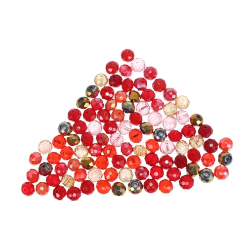 HIAKDOFT 100 Stück Glasperlen Flach Rot DIY Schmuckperlen für Armbänder Halsketten Ohrringe Basteln Glänzende Mehrseitige Perlen für Schmuckherstellung und DIY Bastelprojekte HIAKDOFT 100 Stück Glasperlen Flach Rot DIY Schmuckperlen für Armbänder Halsketten Ohrringe Basteln Glänzende Mehrseitige Perlen für Schmuckherstellung und DIY Bastelprojekte von HIAKDOFT