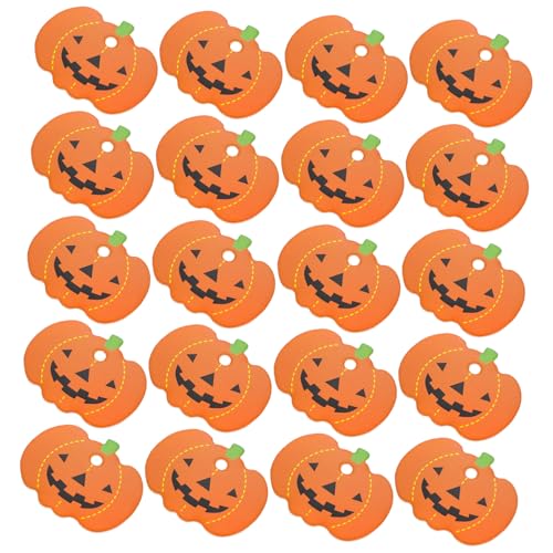 HIAKDOFT 100 Stück Halloween Papieranhänger mit Kürbis Motiv Vorgefertigte Lochung Leichte und Praktische Hängeschilder für DIY Partydekoration als Geschenketiketten und Festival Deko HIAKDOFT 100 Stück Halloween Papieranhänger mit Kürbis Motiv Vorgefertigte Lochung Leichte und Praktische Hängeschilder für DIY Partydekoration als Geschenketiketten und Festival Deko von HIAKDOFT