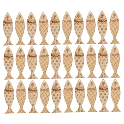 HIAKDOFT 100 Stück Holzfische zum Bemalen Unfertige Holzformen für DIY Bastelprojekte Mediterrane Fischanhänger Kreative Holzfischdeko für Heim Party-dekoration HIAKDOFT 100 Stück Holzfische zum Bemalen Unfertige Holzformen für DIY Bastelprojekte Mediterrane Fischanhänger Kreative Holzfischdeko für Heim Party-dekoration von HIAKDOFT