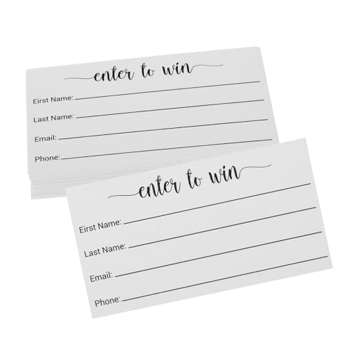 HIAKDOFT 100 Stück Mehrzweck Raffle Karten Blanko Anmeldeformulare zum Beschriften für Verlosung Spiel Party Veranstaltungs Voting Lose HIAKDOFT 100 Stück Mehrzweck Raffle Karten Blanko Anmeldeformulare zum Beschriften für Verlosung Spiel Party Veranstaltungs Voting Lose von HIAKDOFT