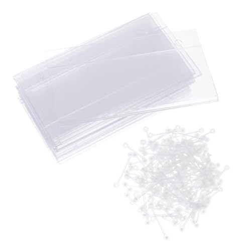 HIAKDOFT 100 Stück Preisetikettenhalter aus Transparente Sign Clips mit Haken Wiederverwendbar für Supermarkt Regale Vielseitig für Einzelhandel und Lager Sicher und Leicht Anzubringen von HIAKDOFT