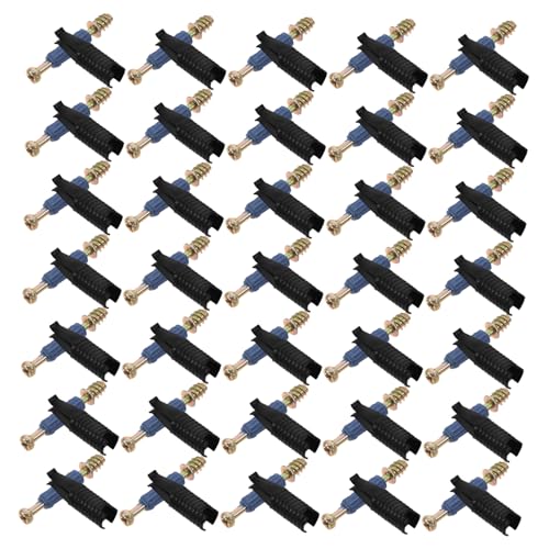 HIAKDOFT 100 Stück Stecker ausblenden Möbelverbinder, Bettverbindungsteile Hardware-Montage Hardware-Möbelbeschläge Drei in einem Hardware-Möbelzubehör Kunststoff HIAKDOFT 100 Stück Stecker ausblenden Möbelverbinder, Bettverbindungsteile Hardware-Montage Hardware-Möbelbeschläge Drei in einem Hardware-Möbelzubehör Kunststoff von HIAKDOFT