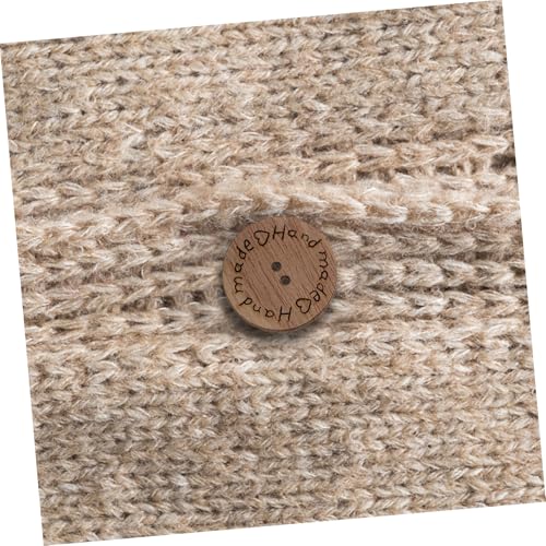 HIAKDOFT 100 Stück Teiliges Bunte Holzknöpfe DIY Nähknöpfe Einfache Ansteckknöpfe Vielseitig für Kleidung Mantel Hemd Jeans Dekoration Handgefertigte Bastelknöpfe von HIAKDOFT