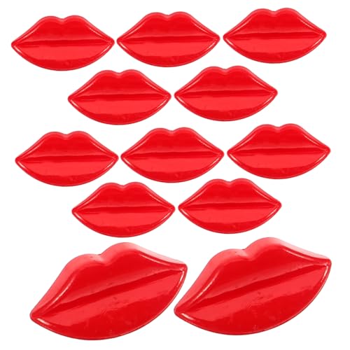 HIAKDOFT 100 Stück Teiliges Bunter Lippenknöpfe aus Robustem Kunststoff Glatte DIY kleiderknöpfe zum Annähen für Puppenkleidung Hemden Mäntel Pullover und Vielseitige Bastelprojekte von HIAKDOFT