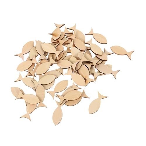 HIAKDOFT 100 Stück Teiliges Holzscheiben Fischform zum Basteln Glatte Kanten Naturbelassenes Holz für DIY Malerei und Tischdeko Kleine Holzfische für Taufe Hochzeit und Wohnraumgestaltung HIAKDOFT 100 Stück Teiliges Holzscheiben Fischform zum Basteln Glatte Kanten Naturbelassenes Holz für DIY Malerei und Tischdeko Kleine Holzfische für Taufe Hochzeit und Wohnraumgestaltung von HIAKDOFT