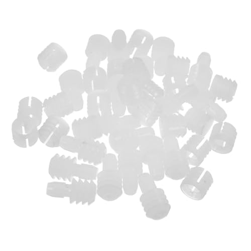 HIAKDOFT 100 Stück Teiliges Nylon Dübel für Möbelbeschläge Selbstklebende Verbindungsstücke für Schrankbeschläge Einfache Montage Robust und Vielseitig für Küchen Möbelfüße von HIAKDOFT