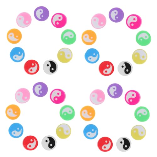 HIAKDOFT 100 Stück Teiliges Taichi Polymer Clay Perlen für Schmuckherstellung Leichte Flache Spacer Beads für DIY Armbänder Halsketten Anhänger mit Harmonischem Design Vielseitig für HIAKDOFT 100 Stück Teiliges Taichi Polymer Clay Perlen für Schmuckherstellung Leichte Flache Spacer Beads für DIY Armbänder Halsketten Anhänger mit Harmonischem Design Vielseitig für von HIAKDOFT