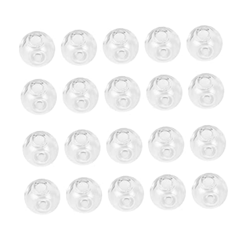 HIAKDOFT 100 Stück Transparent Hohl Glasperlen mit Geradem Loch DIY Schmuck Zubehör für Ohrhänger Halsketten Armbänder Langlebige Kugeln zum Auffädeln und Dekorieren HIAKDOFT 100 Stück Transparent Hohl Glasperlen mit Geradem Loch DIY Schmuck Zubehör für Ohrhänger Halsketten Armbänder Langlebige Kugeln zum Auffädeln und Dekorieren von HIAKDOFT