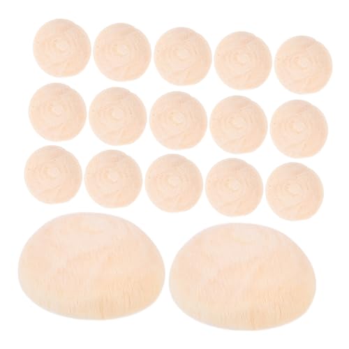 HIAKDOFT 100 Stück Unvollendete Halbrunde Holzkugeln Naturbelassen für DIY Bastelarbeiten Schmuckherstellung und Dekoration Leichte Holzperlen für Kreative Kunstprojekte HIAKDOFT 100 Stück Unvollendete Halbrunde Holzkugeln Naturbelassen für DIY Bastelarbeiten Schmuckherstellung und Dekoration Leichte Holzperlen für Kreative Kunstprojekte von HIAKDOFT