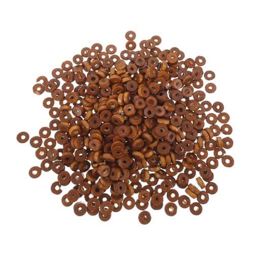 HIAKDOFT 1000 Stück Flache Kaffeebraune Holzperlen mit Vielseitige DIY Schmuckperlen für Armbänder Halsketten Ohrringe Natürliche Holzperlen zum Auffädeln Bastelperlen für HIAKDOFT 1000 Stück Flache Kaffeebraune Holzperlen mit Vielseitige DIY Schmuckperlen für Armbänder Halsketten Ohrringe Natürliche Holzperlen zum Auffädeln Bastelperlen für von HIAKDOFT