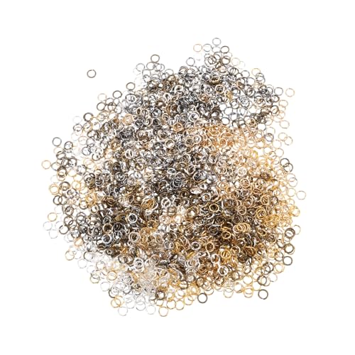 HIAKDOFT 10Er-Packungen Metall Biegeringe Silberfarben Offene Schmuckringe für DIY Schmuckherstellung Beading Supplies Zubehör für Ohrringe Armbänder Reparatur von HIAKDOFT