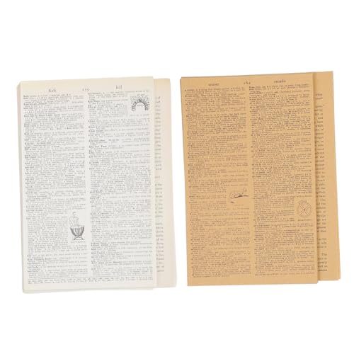 HIAKDOFT 114 Blatt Teiliges Vintage Scrapbook Papier mit Hintergrundseiten und Journal Material Pack Kraftpapier Schreibpapier für DIY Tagebuch Fotoalbum und Partydekoration von HIAKDOFT
