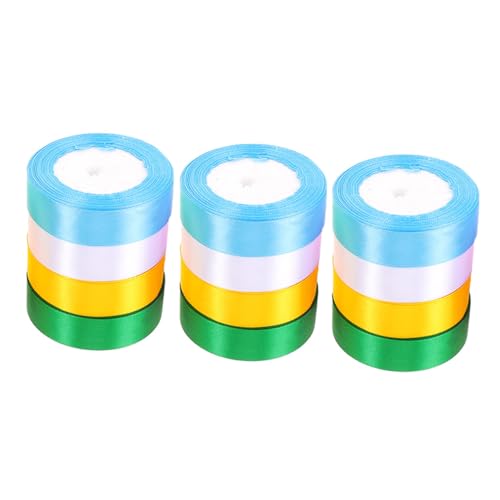 HIAKDOFT 12 Rollen Bunte Geschenkband Breit Polyester Satinband zum Dekorieren von Geschenken Kuchen Sträußen und Bastelarbeiten Vielseitig Einsetzbar für Geburtstage Hochzeiten und Feste HIAKDOFT 12 Rollen Bunte Geschenkband Breit Polyester Satinband zum Dekorieren von Geschenken Kuchen Sträußen und Bastelarbeiten Vielseitig Einsetzbar für Geburtstage Hochzeiten und Feste von HIAKDOFT