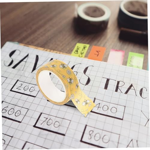 HIAKDOFT 12 Rollen Teiliges Washi Tape Set Bienen Transparente Selbstklebende DIY Klebebänder Vielseitig für Scrapbooking Planer Geschenkverpackung Einfache Handhabung Ästhetisches HIAKDOFT 12 Rollen Teiliges Washi Tape Set Bienen Transparente Selbstklebende DIY Klebebänder Vielseitig für Scrapbooking Planer Geschenkverpackung Einfache Handhabung Ästhetisches von HIAKDOFT