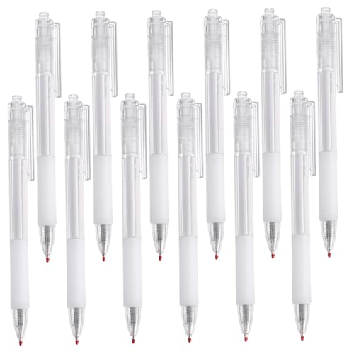 HIAKDOFT 12 Stück Gel Kugelschreiber Transparent Gehäuse Einziehbar Schreibstift für Büro Alltag Signieren und Lernen HIAKDOFT 12 Stück Gel Kugelschreiber Transparent Gehäuse Einziehbar Schreibstift für Büro Alltag Signieren und Lernen von HIAKDOFT