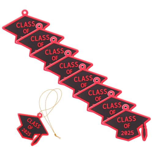HIAKDOFT 12 Stück Graduierung Ornament Abschlusszubehör 2025 Abschlussfeier 2025 mit Quasten Abschlussquaste 2025 Abschlussgeschenk für Freunde Abschluss-Schlüsselanhänger für sie Acryl rot HIAKDOFT 12 Stück Graduierung Ornament Abschlusszubehör 2025 Abschlussfeier 2025 mit Quasten Abschlussquaste 2025 Abschlussgeschenk für Freunde Abschluss-Schlüsselanhänger für sie Acryl rot von HIAKDOFT