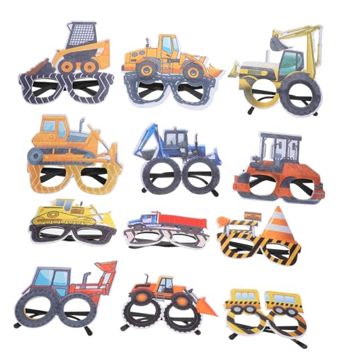 HIAKDOFT 12 Stück Kinderbrille Papiergläser für die Bauparty Geburtstagsfoto -Foto -Requisiten Transport-Party-Brille Sommer-Geburtstagsgläser Bau Party Gefälligkeiten Partyzubehör Plastik HIAKDOFT 12 Stück Kinderbrille Papiergläser für die Bauparty Geburtstagsfoto -Foto -Requisiten Transport-Party-Brille Sommer-Geburtstagsgläser Bau Party Gefälligkeiten Partyzubehör Plastik von HIAKDOFT