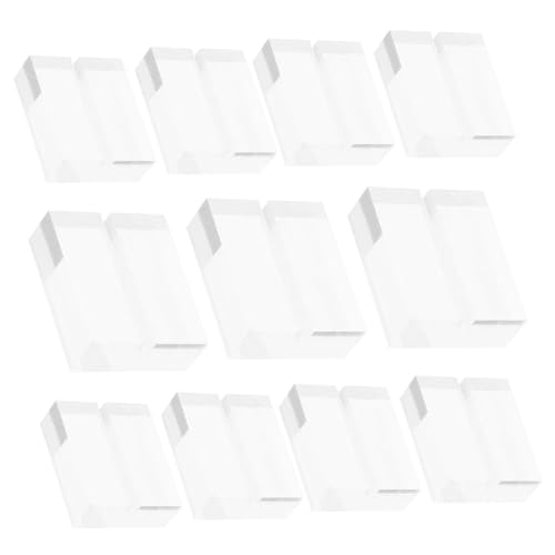 HIAKDOFT 12 Stück Teiliges Acryl Kartenhalter Transparenter Tischkartenhalter für Büro und Events Langlebig und Dekorativ als Visitenkarten Tischnummernhalter Vielseitig Einsetzbar für von HIAKDOFT