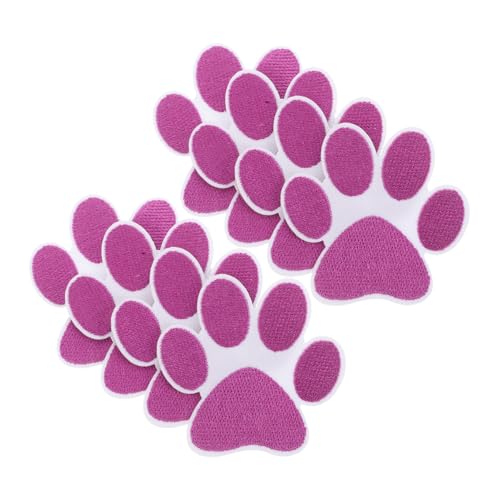 HIAKDOFT 12 Stück Teiliges Aufbügel patches Pfotenform Niedliche Gestickte Applikationen für DIY Kleidung und Kostüme Langlebige Detaillierte Stickerei für Socken und Textilien von HIAKDOFT