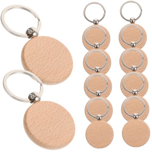 HIAKDOFT 12 Stück Teiliges Holz Schlüsselanhänger Blanko Schlüsselring Rohlinge zum DIY Gravieren Basteln Leichtes Naturholz für Personalisierte Anhänger Geschenk Dekoration HIAKDOFT 12 Stück Teiliges Holz Schlüsselanhänger Blanko Schlüsselring Rohlinge zum DIY Gravieren Basteln Leichtes Naturholz für Personalisierte Anhänger Geschenk Dekoration von HIAKDOFT