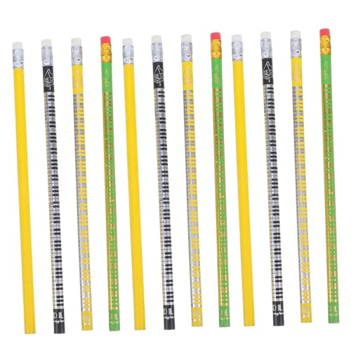 HIAKDOFT 12 Stück Teiliges Holzbleistifte mit Radiergummi Klaviertasten design Musikthema Mine Dreifarbige Ausführung als Schulbedarf Partygeschenk und Musiklehrerpräsent HIAKDOFT 12 Stück Teiliges Holzbleistifte mit Radiergummi Klaviertasten design Musikthema Mine Dreifarbige Ausführung als Schulbedarf Partygeschenk und Musiklehrerpräsent von HIAKDOFT