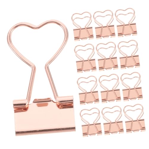 HIAKDOFT 12 Stück Teiliges Kleine Büroklammern Langlebige Metall Binder Clips für Dokumente und Papier Bündelung Praktische Lange Klammern für Schreibwaren und Bürobedarf Roségoldfarbene HIAKDOFT 12 Stück Teiliges Kleine Büroklammern Langlebige Metall Binder Clips für Dokumente und Papier Bündelung Praktische Lange Klammern für Schreibwaren und Bürobedarf Roségoldfarbene von HIAKDOFT