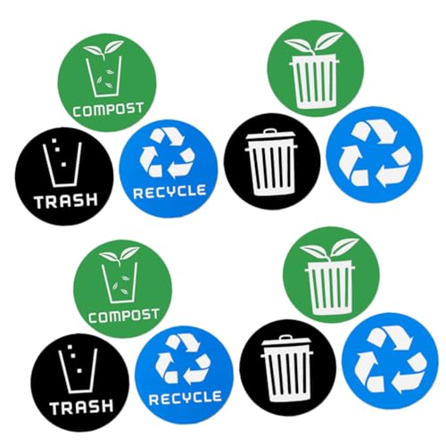 HIAKDOFT 12 Stück Teiliges Mülltonnen Aufkleber Set aus Langlebigem Selbstklebend für Einfache Mülltrennung und Recycling Farbige Recycling Bin Signs Wiederbeschreibbare Abfalletiketten HIAKDOFT 12 Stück Teiliges Mülltonnen Aufkleber Set aus Langlebigem Selbstklebend für Einfache Mülltrennung und Recycling Farbige Recycling Bin Signs Wiederbeschreibbare Abfalletiketten von HIAKDOFT