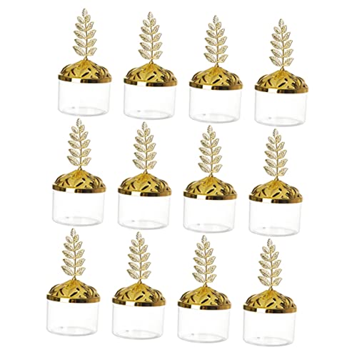 HIAKDOFT 12 Stück Transparente Candy Boxes mit Deckel Goldene Weihnachts und Hochzeits Geschenkverpackung Praktische Süßigkeitenboxen für Shower Festliche Aufbewahrung und Partydekoration HIAKDOFT 12 Stück Transparente Candy Boxes mit Deckel Goldene Weihnachts und Hochzeits Geschenkverpackung Praktische Süßigkeitenboxen für Shower Festliche Aufbewahrung und Partydekoration von HIAKDOFT