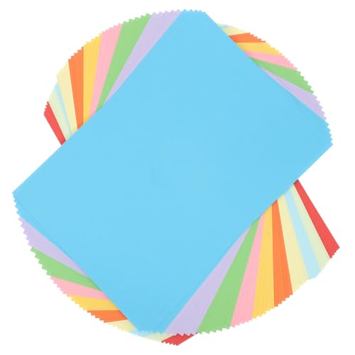HIAKDOFT 120 Blatt Buntes Origami Papier Tonpapierblock Doppelseitig Farbig Dickes Bastelpapier für DIY Handwerk Schneiden und Falten für Scrapbooking und Kreative Kunstprojekte von HIAKDOFT