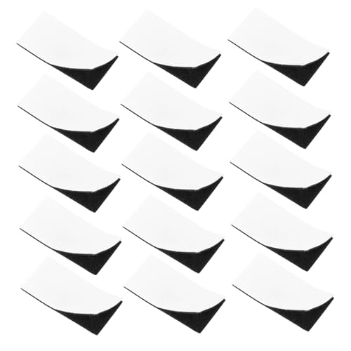 HIAKDOFT 15 Sätze Teiliges Doppelseitiges Selbstklebendes Klebeband Stark Haftende Klettstreifen für Vielseitige Organisation und DIY Langlebig und Rückstandsfrei Geeignet für Haushalt und von HIAKDOFT