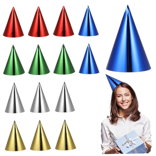 HIAKDOFT 15 Stück Teiliges Buntes Geburtstagsmützen aus Papier Klassische Kegelform Leichte Partyhüte in Fünf Farben Bequeme Kopfbedeckung für Erwachsene für Geburtstagsfeiern HIAKDOFT 15 Stück Teiliges Buntes Geburtstagsmützen aus Papier Klassische Kegelform Leichte Partyhüte in Fünf Farben Bequeme Kopfbedeckung für Erwachsene für Geburtstagsfeiern von HIAKDOFT