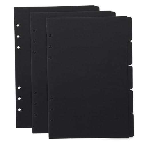 HIAKDOFT 15 Stück Teiliges Register Trennblätter Stabile Papier Index Tabs für Büroordner und Ringbuch Beschriftbare Klassifizierungsblätter zur Schnellen Organisation und Leichter von HIAKDOFT