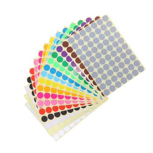 HIAKDOFT 16 Stück Teiliges Bunte Punkt Etiketten Selbstklebend für Geschenke Kindergeburtstag Scrapbooking und Basteln Geschenkaufkleber ohne Rückstände Premium Papiermaterial HIAKDOFT 16 Stück Teiliges Bunte Punkt Etiketten Selbstklebend für Geschenke Kindergeburtstag Scrapbooking und Basteln Geschenkaufkleber ohne Rückstände Premium Papiermaterial von HIAKDOFT