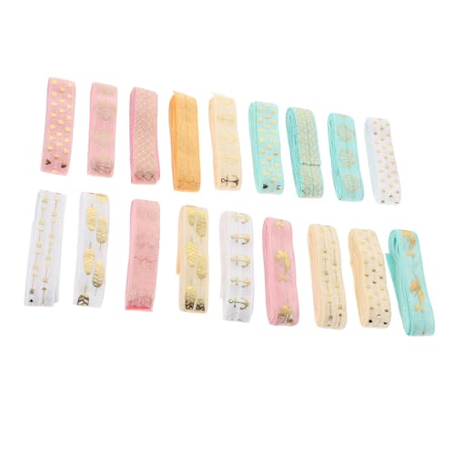 HIAKDOFT 18 Stück Teiliges Elastisches DIY Band Bunte Bedruckte Winding Ribbons mit Guter Dehnbarkeit für Haar und Handgelenksbänder Basteln Nähen Zubehör HIAKDOFT 18 Stück Teiliges Elastisches DIY Band Bunte Bedruckte Winding Ribbons mit Guter Dehnbarkeit für Haar und Handgelenksbänder Basteln Nähen Zubehör von HIAKDOFT