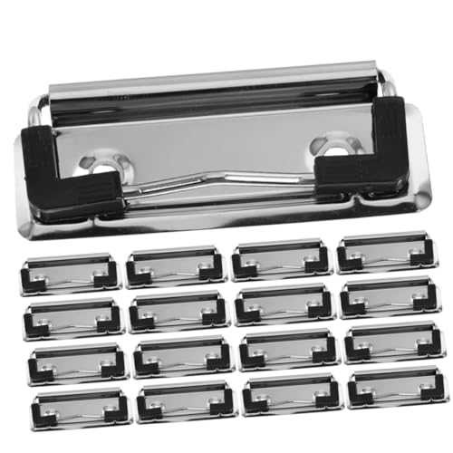 HIAKDOFT 18 Stück Teiliges Stabile Metall clip für Dokumentenorganisation Robuste Papierklemmen und Binder Clips Langlebig Verzinkt Vielseitig für Büro und Schule Geeignet für Ordner und von HIAKDOFT