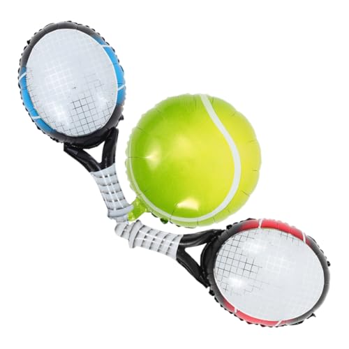 HIAKDOFT 1Satz Tennis Geburtstagsfeier Dekorationsset Set Luftballons mit Tennisball und Schläger Leicht Aufzuhängen Langlebig und Robust für Sport Themenpartys HIAKDOFT 1Satz Tennis Geburtstagsfeier Dekorationsset Set Luftballons mit Tennisball und Schläger Leicht Aufzuhängen Langlebig und Robust für Sport Themenpartys von HIAKDOFT