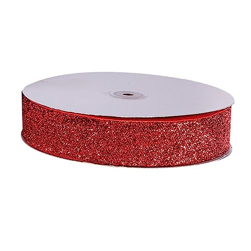 HIAKDOFT 1Stück Glitzerband für Hochzeiten Dekoratives Geschenkband für Partys Geschenkpäckchen Glatte Oberfläche für Hochzeitsfeiern Deko von HIAKDOFT