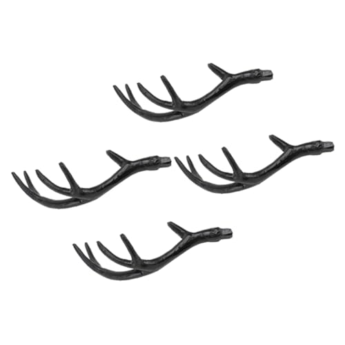 HIAKDOFT 2 Paare Künstliche Kunststoff Hirschgeweihe Stirnband DIY Dekoration für Halloween Karneval Weihnachtsfeier Cosplay Party Zubehör Schwarz Mittlere HIAKDOFT 2 Paare Künstliche Kunststoff Hirschgeweihe Stirnband DIY Dekoration für Halloween Karneval Weihnachtsfeier Cosplay Party Zubehör Schwarz Mittlere von HIAKDOFT