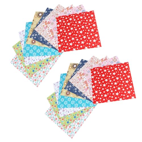HIAKDOFT 2 Packungen Origami Faltpapier Einseitig Bedruckt Kleines Punktmuster Buntes Bastelpapier für DIY Einfallsreiches Papierfalten Kunst und Handwerk von HIAKDOFT