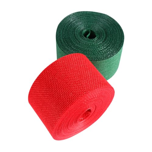 HIAKDOFT 2 Rollen Festliches Geschenkband Rot Grün Juteband für Weihnachts und Hochzeitsdekoration DIY Schleifen Basteln Verpackung HIAKDOFT 2 Rollen Festliches Geschenkband Rot Grün Juteband für Weihnachts und Hochzeitsdekoration DIY Schleifen Basteln Verpackung von HIAKDOFT
