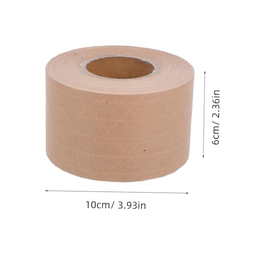 HIAKDOFT 2 Rollen Kraftpapier Packband Wasserklebe Klebeband Schreibbar Biologisch Abbaubar Stark Haftend Für Verpackung Versand Sicheres Abdichten von HIAKDOFT