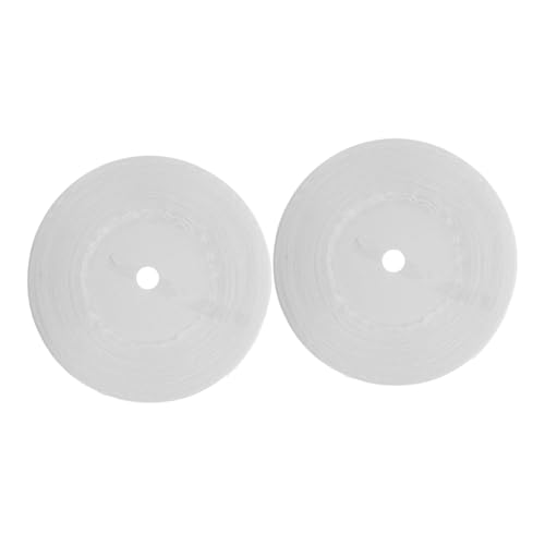 HIAKDOFT 2 Rollen Organza Geschenkband Breit Transparente Polyester Schleifenbänder Farbige Kanten Vielseitig für Geschenkverpackung Basteln Dekoration DIY Accessoires von HIAKDOFT