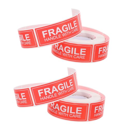 HIAKDOFT 2 Rollen Rote Warnaufkleber Vorsicht Zerbrechlich Selbstklebend Widerstandsfähige Versandetiketten für Kartons Kunststoff Glas Vielseitig für Verpackung und Transport HIAKDOFT 2 Rollen Rote Warnaufkleber Vorsicht Zerbrechlich Selbstklebend Widerstandsfähige Versandetiketten für Kartons Kunststoff Glas Vielseitig für Verpackung und Transport von HIAKDOFT