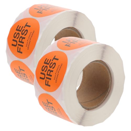 HIAKDOFT 2 Rollen Use First Aufkleber Vorratskontrolle Lebensmittel Etiketten pro Selbstklebend Wasserfest für Küchen und Catering zur Haltbarkeitskennzeichnung HIAKDOFT 2 Rollen Use First Aufkleber Vorratskontrolle Lebensmittel Etiketten pro Selbstklebend Wasserfest für Küchen und Catering zur Haltbarkeitskennzeichnung von HIAKDOFT