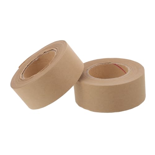 HIAKDOFT 2 Rollen Wasseraktiviertes Rahmenband Wasserlösliches Klebeband Reißfest für Bilderrahmen Rückseite Vielseitig Einsetzbar zum Verpacken Malen und Kunstschutz von HIAKDOFT